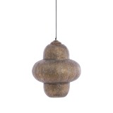 METAL HANGING LAMP RYO BROWN GOLD